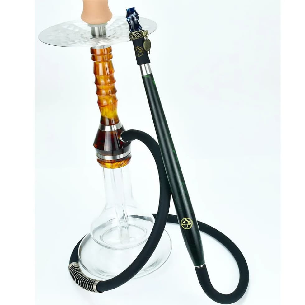 Arabic Hookah Mouthpiece 304 Stainless Steel Resin Handle 36cm for Hookah Chicha Narguile