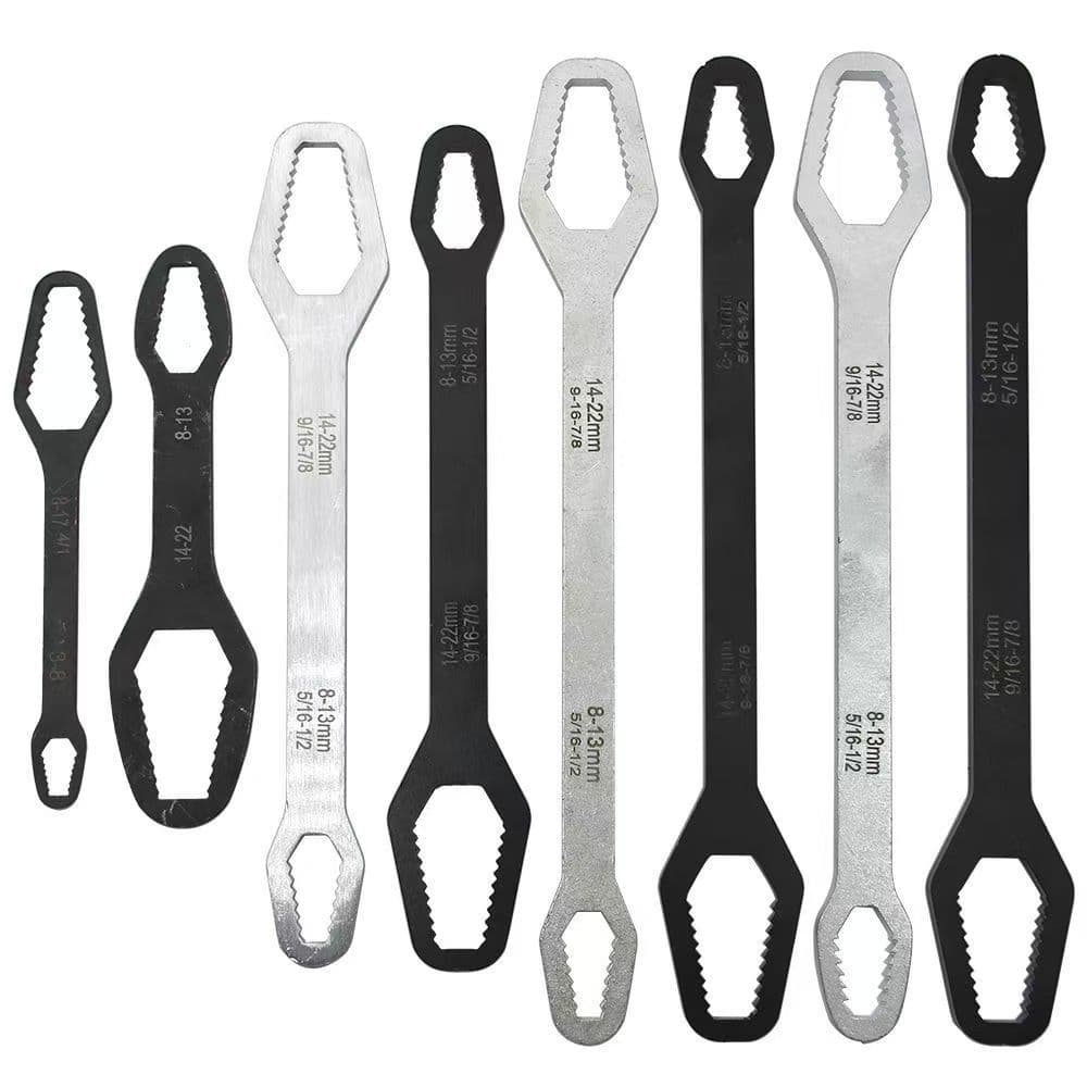New Multi-Function Self-Tightening Torx Wrench 8-24mm, Dual-Head Special-Shaped Eyeglass Multi-Use Wrench Head Manual Tool