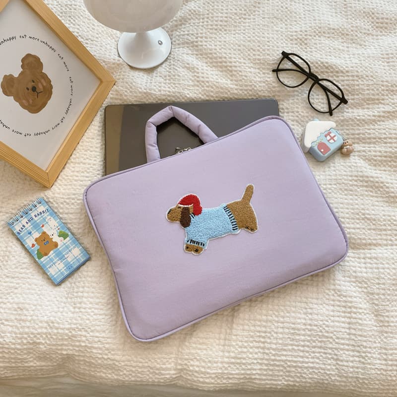 Korean cute cartoon original puppy laptop bag ipad 11-inch tablet inner bag 14-inch computer bag