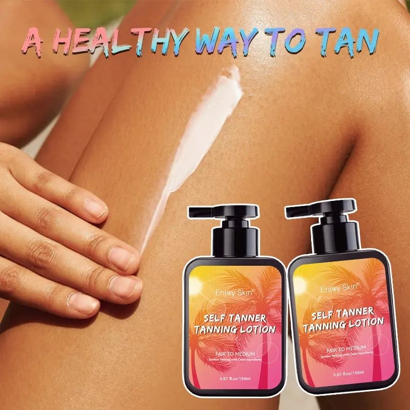 Cross-border No-Sun Tanning Lotion Indoor Self-Tanning Darkening Essence for Export Coconut Tanning Essence