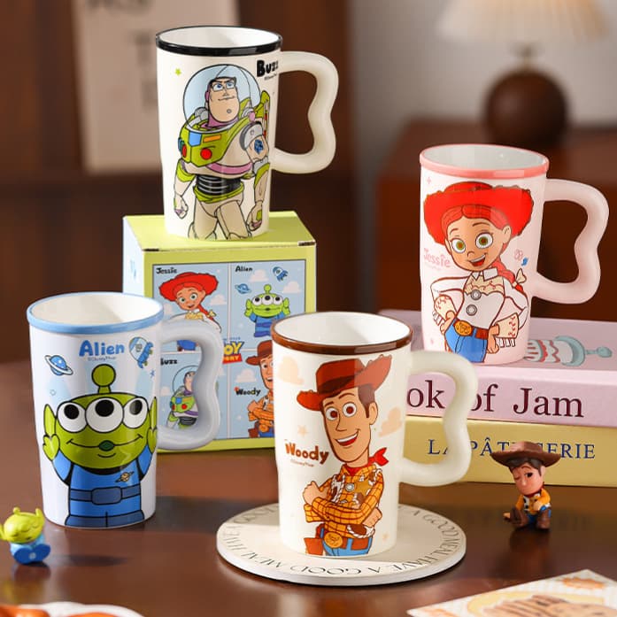 Disney Authentic 2026 Toy Story Large Capacity Cup High Appearance Cartoon Home Ceramic Mug New Batch