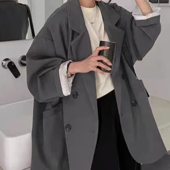 Women's Blazer 2025 Spring and Autumn New Fashion Stylish Loose-Fitting Suit Jacket Trendy Top