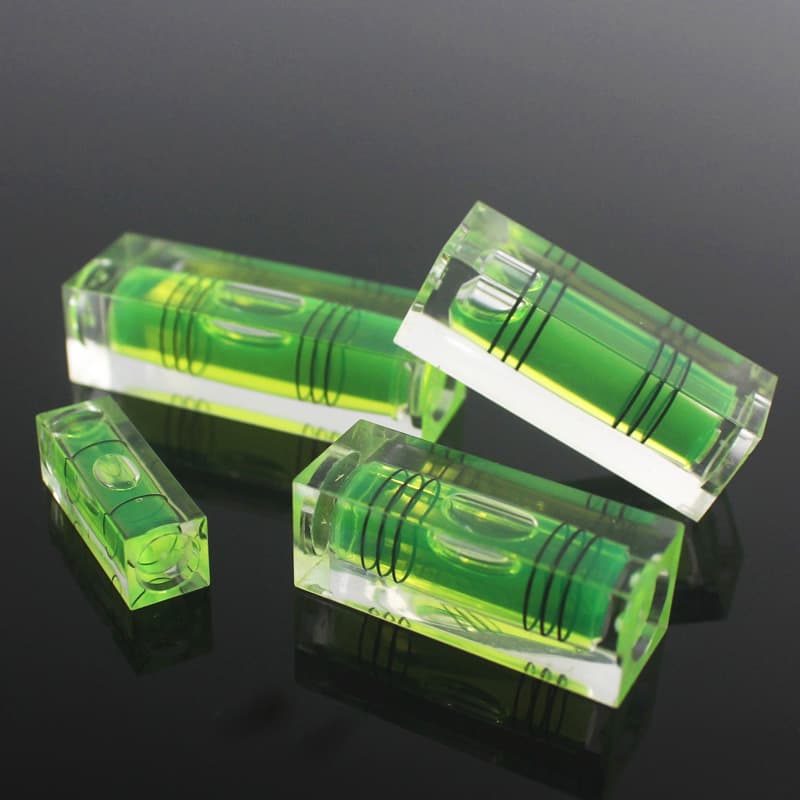 Rectangular block transparent level ruler acrylic bubble column cube bubble measurement balancer level instrument two-three line