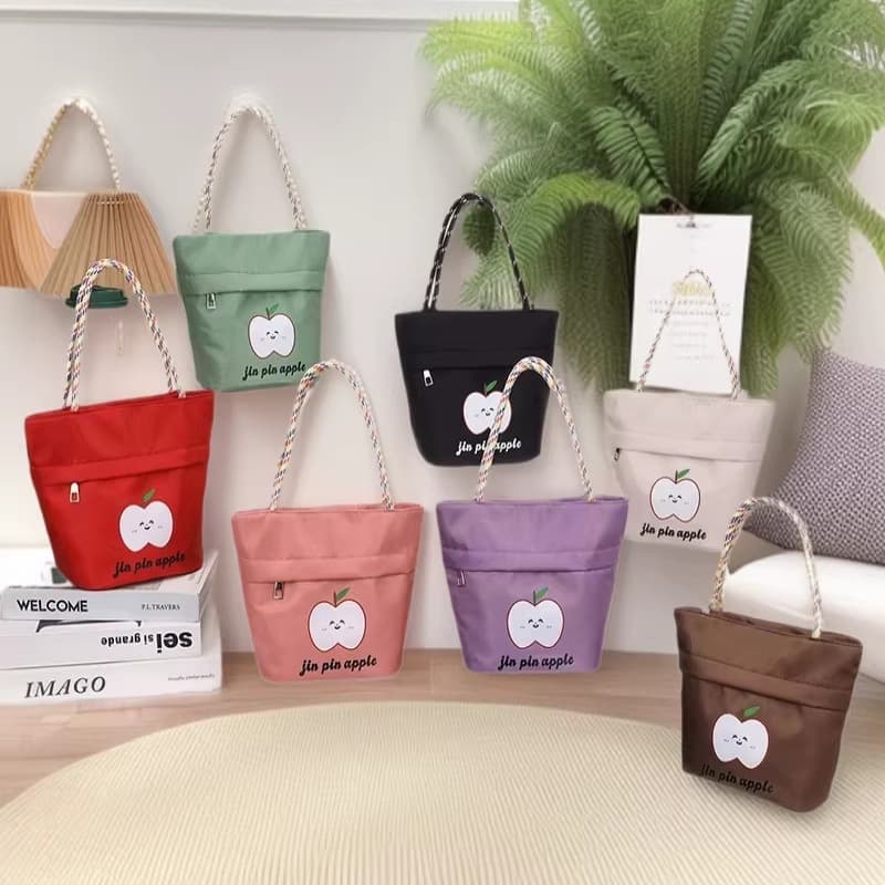 New Japanese-Style Simple Printed Tote Bag, Lunch Box Bag, Baby Outing Bag, Work Commute Lunch Bag, Mommy Bag, Snack Bag