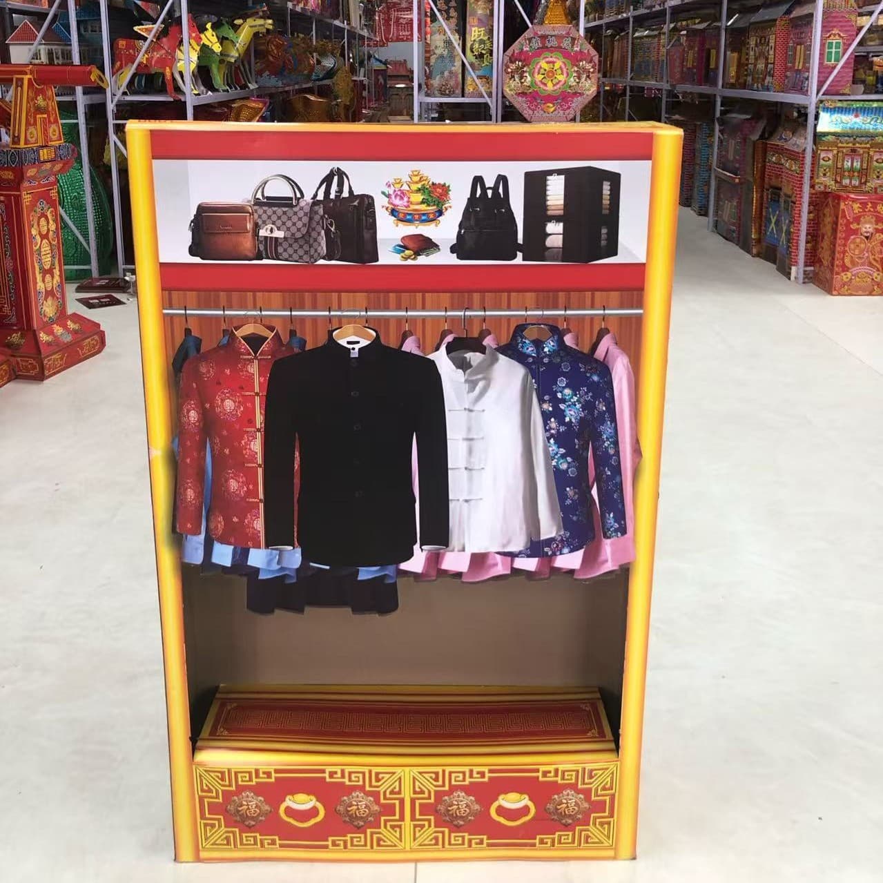 Hebei Hongyun Paper Products, Buddhist Supplies, Funeral Supplies – Corrugated Wardrobe (New Model)