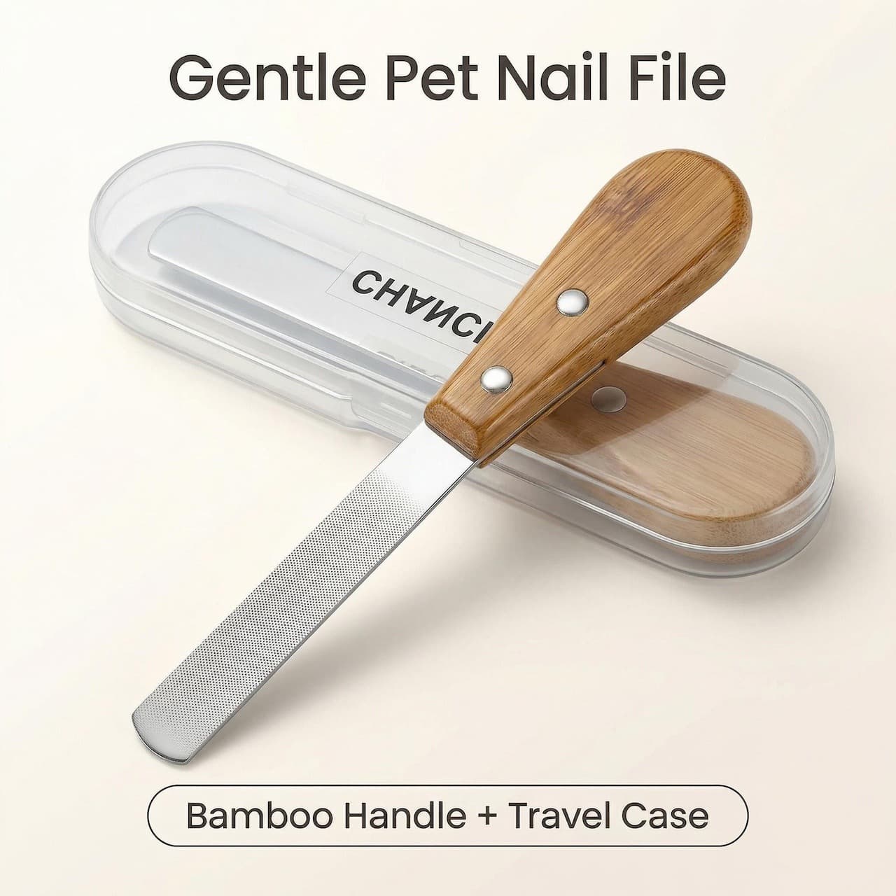 Cross-border Pet Nail File Cat Dog Wooden Handle Nail File Nail Clipper Dog Grooming Nail File Beauty Tool