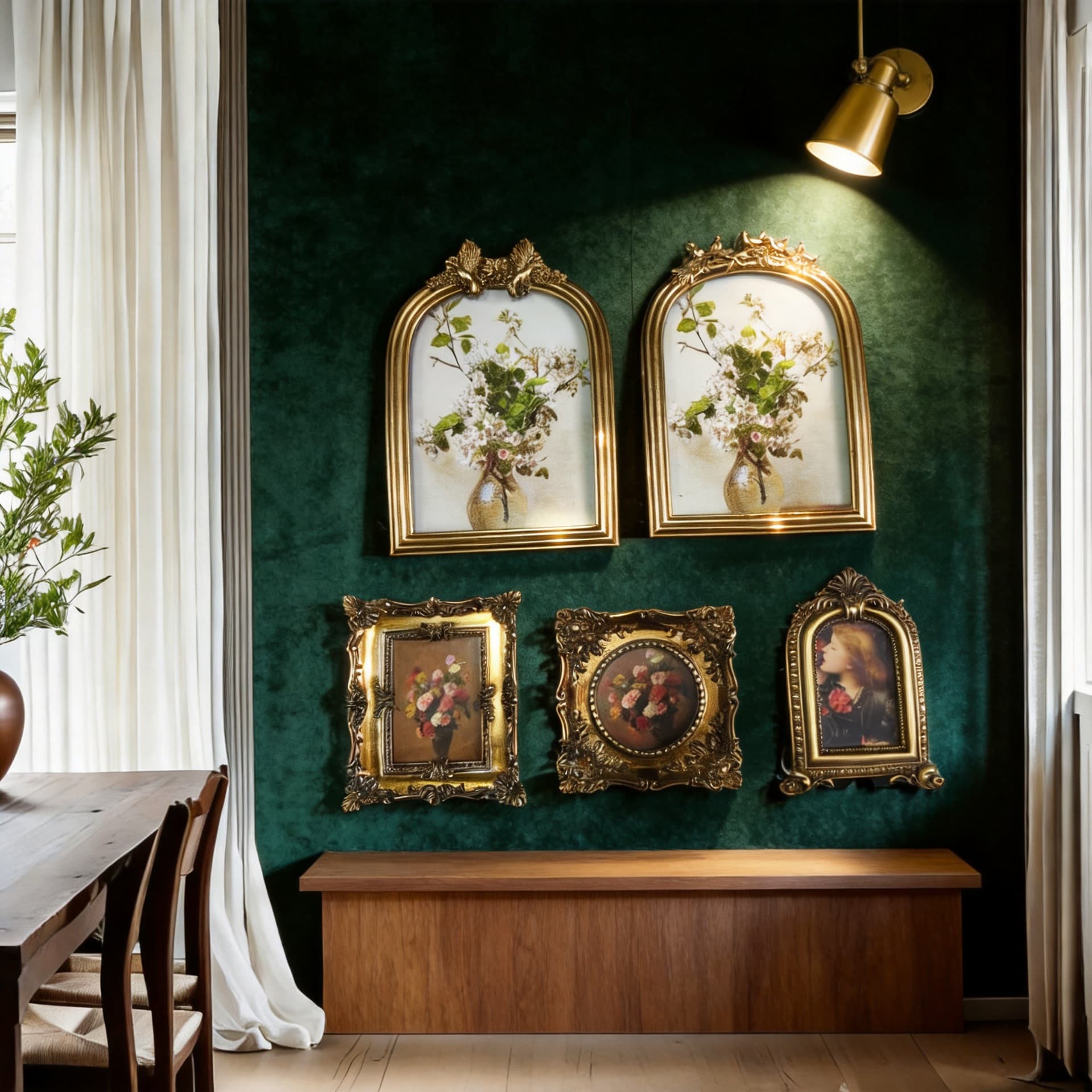 French Vintage Carved Picture Frame Wholesale European Distressed Frame Vintage Style Decorative Frame Set for Living Room Dining Room