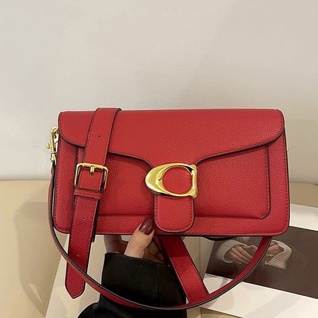 Fashion women's bag double compartment small square bag 2025 new crossbody shoulder bag two straps