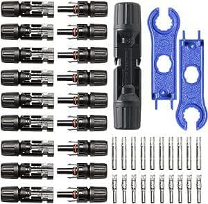 Solar PV Connector MC4 Male Plug Waterproof Flame Retardant Cable Connector for Solar Panels