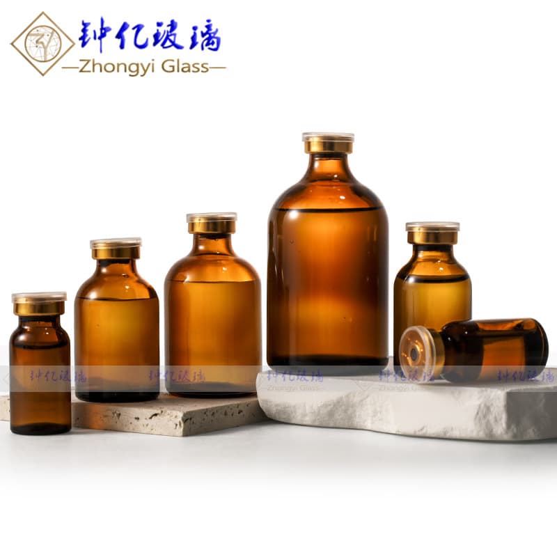 Amber Snap-Cap 10ml Molded Glass Bottle Spray for Essential Oils Cosmetics Ampoule Vial Medicine Empty Bottle