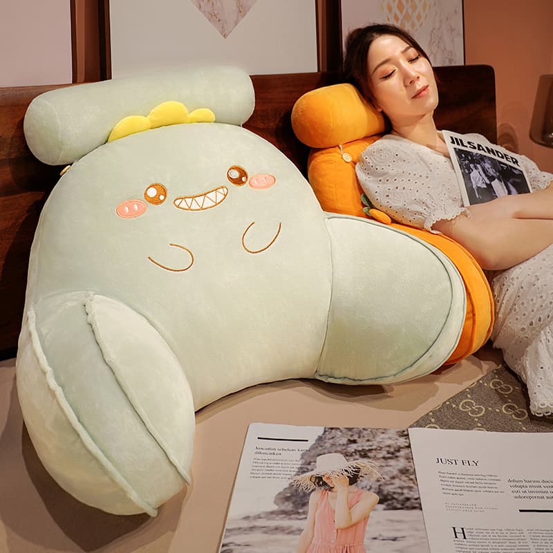 Bed Head Soft Large Backrest Sofa Cushion, Dormitory Pillow Bed Reading Back Support Cushion, Lumbar Pillow, Back Pillow