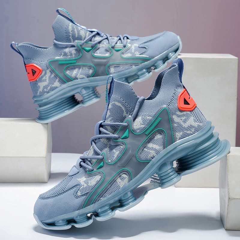Cross-border Large Size Breathable Mesh Shoes Men's Summer New Outdoor Casual Sports Shoes Men's Blade Running Trendy Shoes