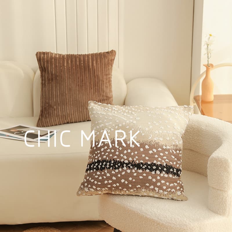 Nordic Ins Style Corduroy Solid Color Simple Sofa Cushion Cover Long Sofa Waist Pillow Cover