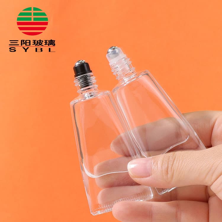 In Stock 10ml Toothpaste-Shaped Glass Roller Bottle Essential Oil Roll-On Bottle Perfume Refillable Bottle