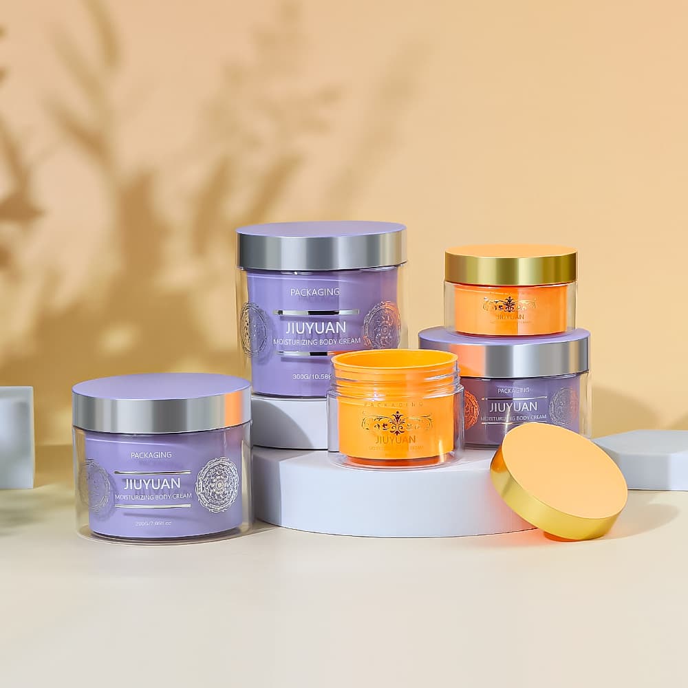 PET transparent inner liner cream bottle 30/50/100g hair mask empty can electroplated mud mask facial cream repackaging can