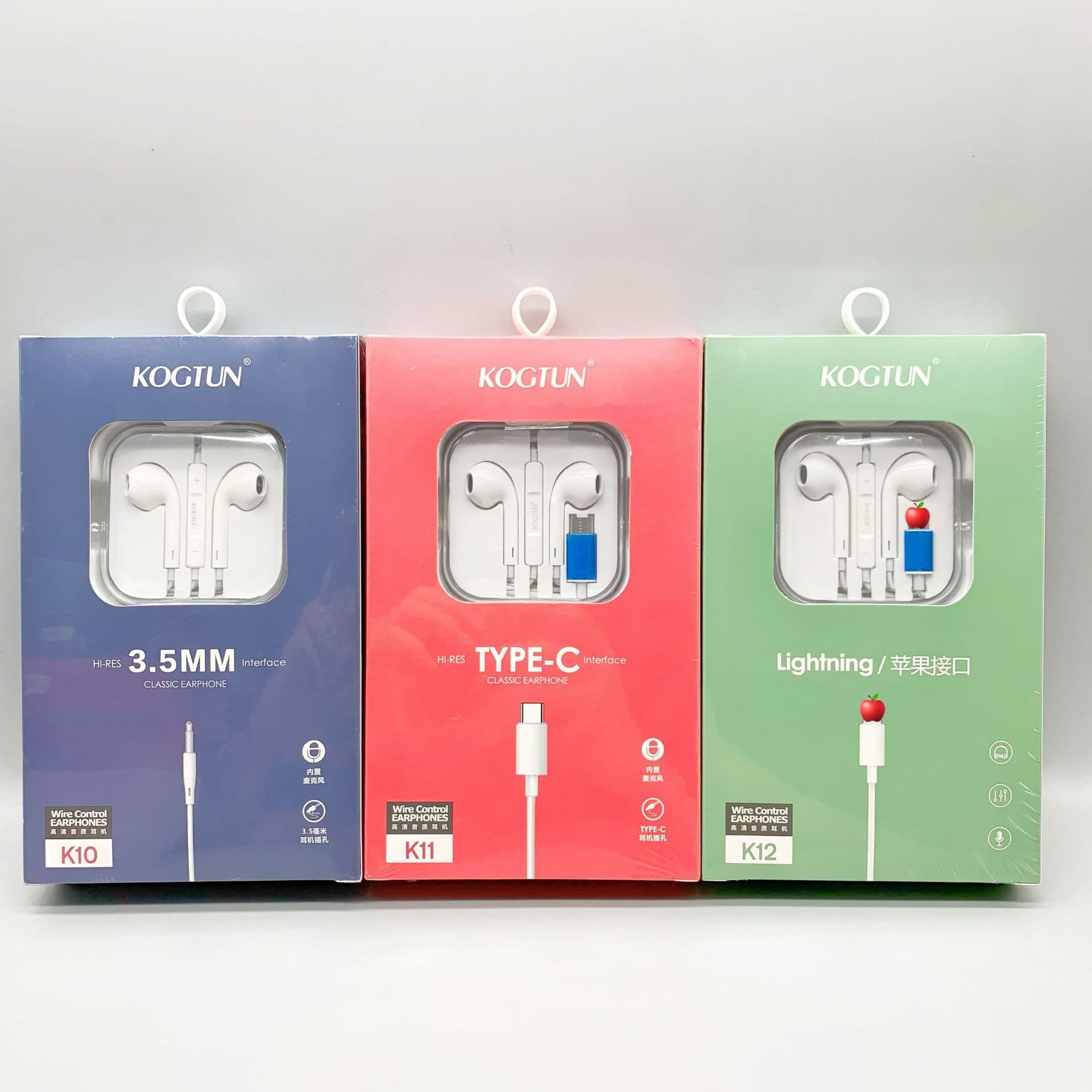 3D Bass In-Ear Wired Earphone with Inline Mic, 3.5mm Jack, Compatible with Apple and Type-C, Tuned