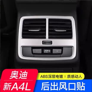 For 17-23 Audi New A4L/A5 Rear Air Conditioning Vent Trim Frame Storage Box Trim Sticker Interior