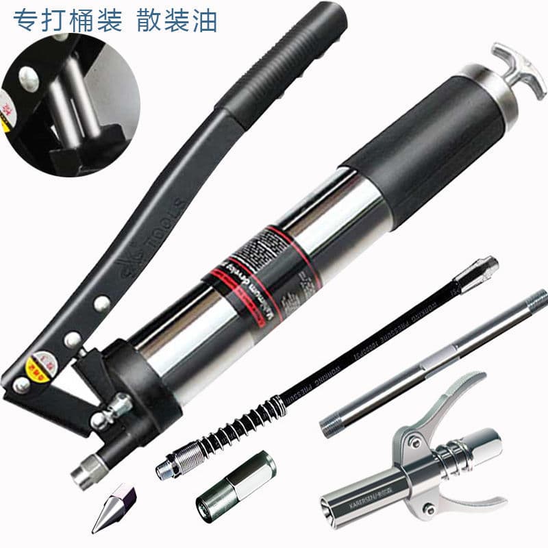 Grease Gun Manual Miracle Tool Pneumatic High Pressure Forklift Zipper Excavator Small Beefing Machine Cross-Border E-commerce