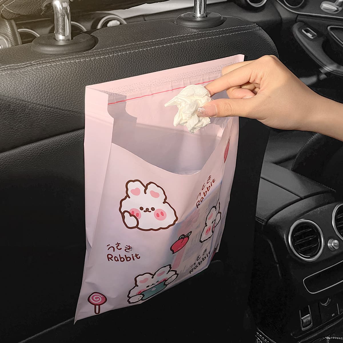 Car Garbage Bag Adhesive Trash Can Plastic Bag