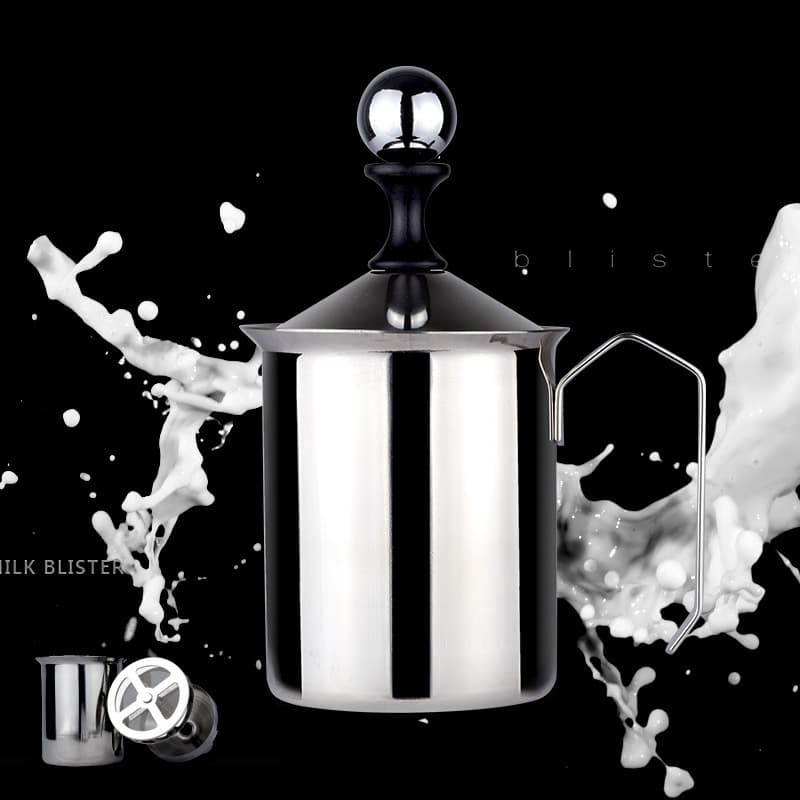 304 Stainless Steel Milk Frother, Manual Milk Frother, Latte Art Cup/Mug/Kettle, Cross-border Coffee Machine Utensils & Gifts