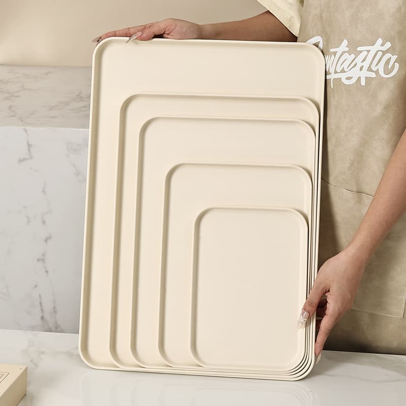 Instagram style tea tray rectangular commercial coffee dessert bread fruit tray water cup tea cup storage plate wholesale available