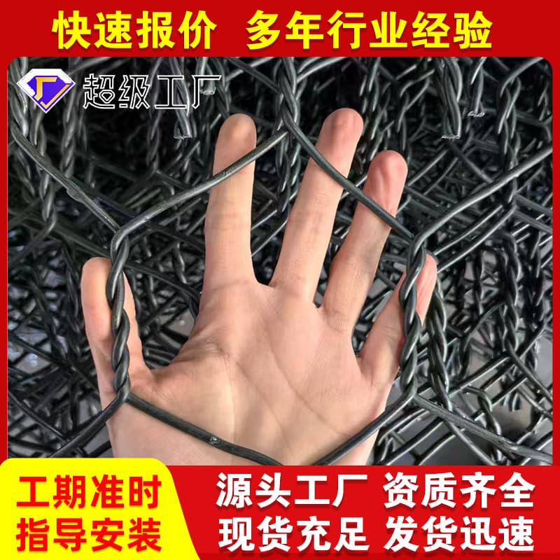Gabion mesh revetment hot-dip zinc-aluminum alloy Reno mattress, Galfan lead wire stone cage mesh, reinforced bank cage for river flood control