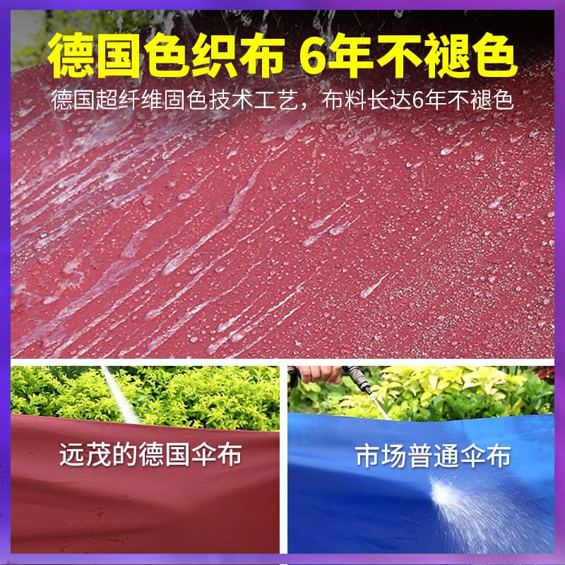 WG6Q Patio Umbrella, Outdoor Umbrella, Garden Umbrella, Terrace Large Sunshade, Commercial Outdoor Stall, Outdoor Awning