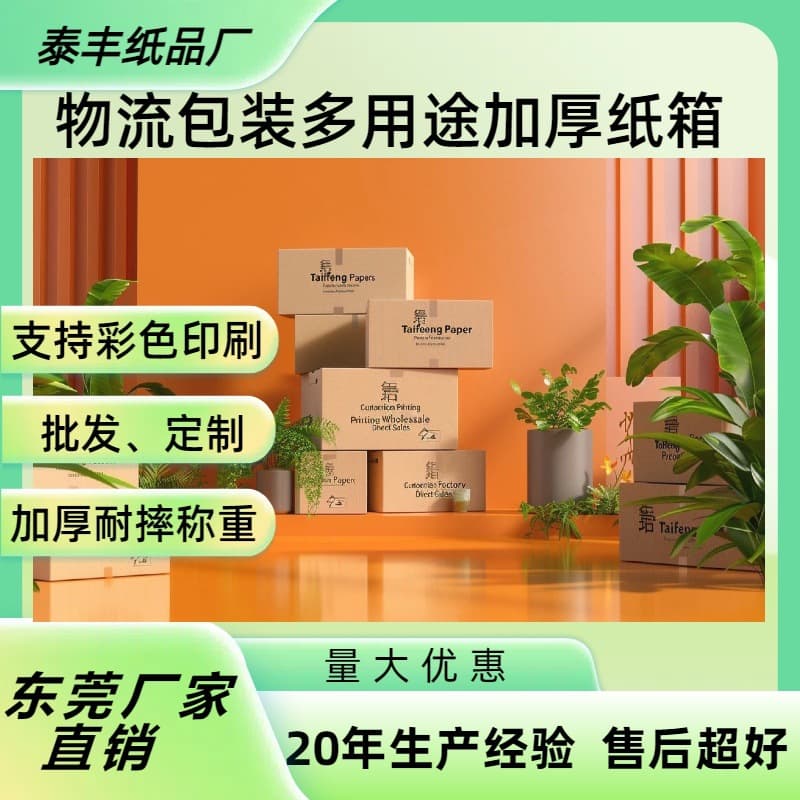 Professional custom thick corrugated cardboard boxes for shipping, logistics, storage, and packaging