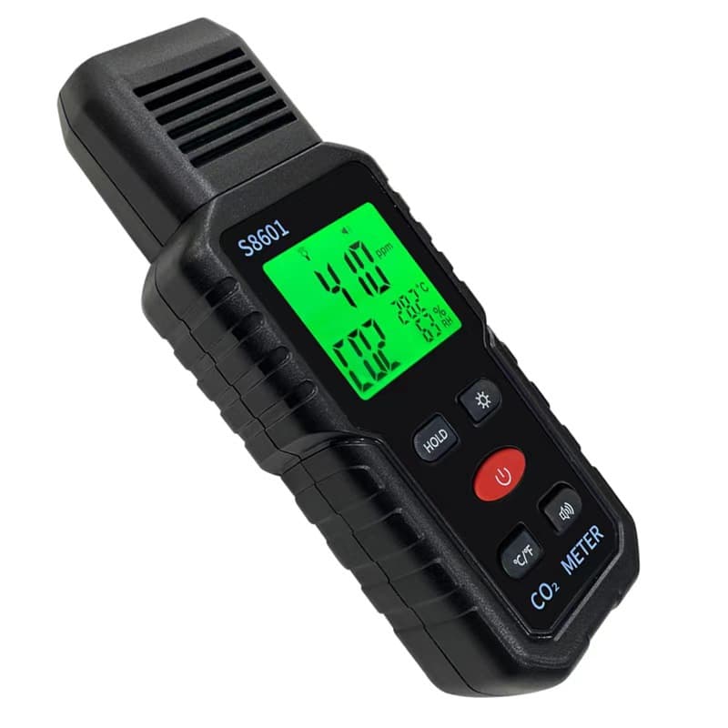 Carbon dioxide gas detector indoor household CO2 concentration meter alarm temperature and humidity meter gas tester