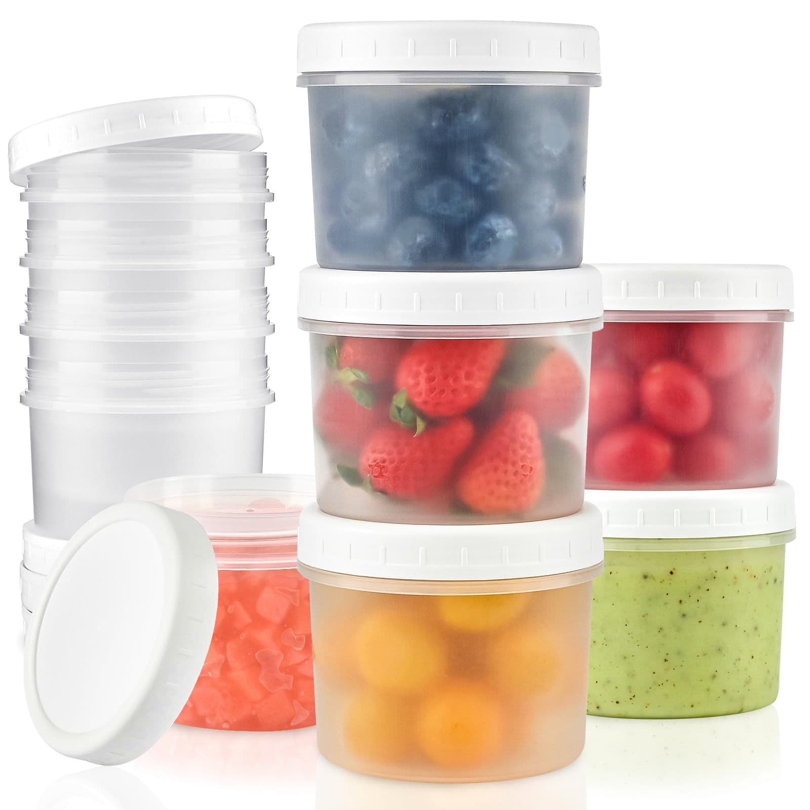 Disposable Plastic Cups with Lids PP Yogurt Cups Milk Tea Cups Universal Packaging Cross-border Export Custom Logo Available