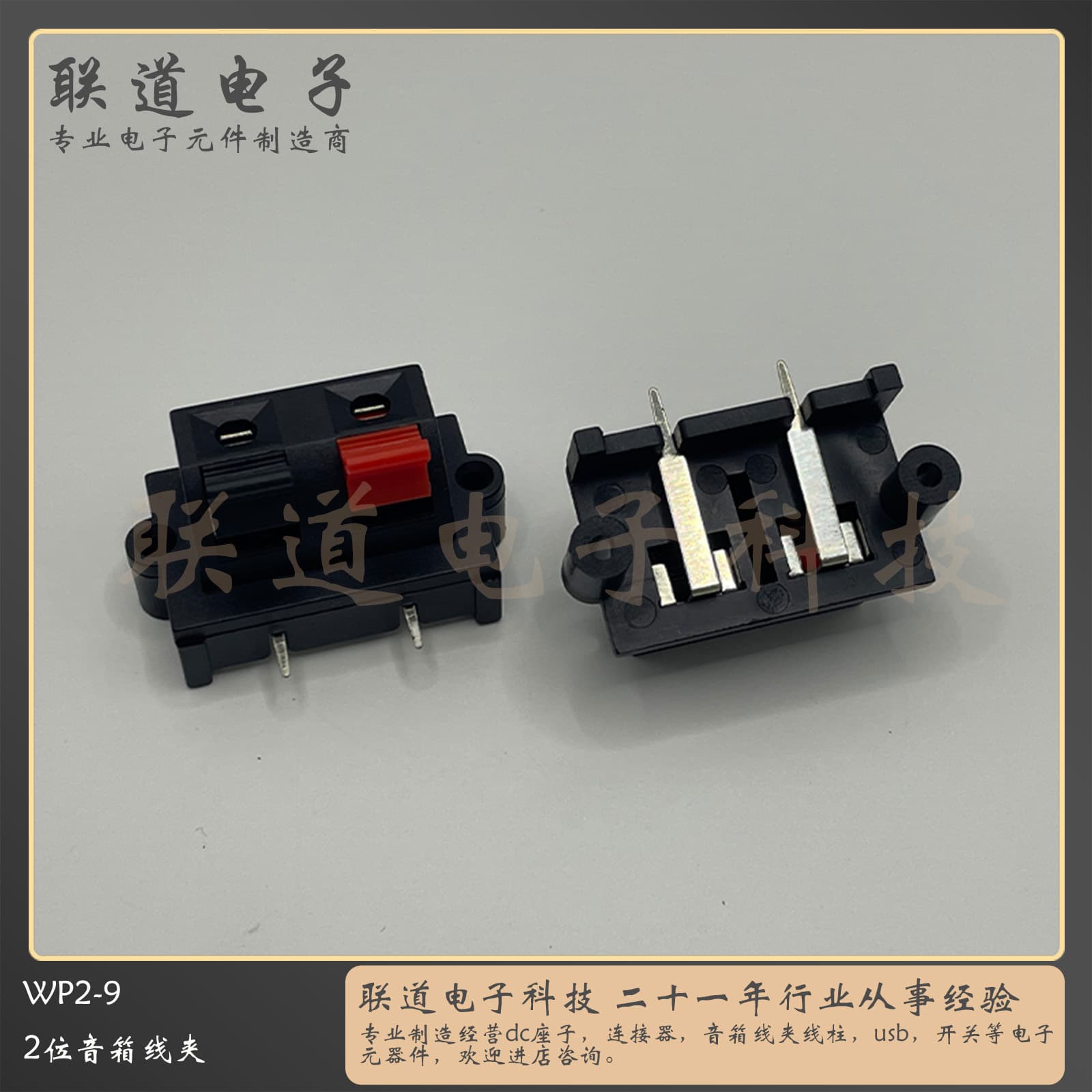 Connection Clip WP2-9 Speaker Audio Terminal External Connection Base LED Aging Test Clip