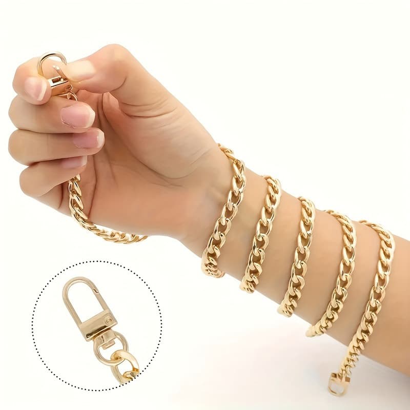 40cm/60cm/80cm/100cm/120cm Phone Chain Gold Wallet Crossbody Handbag Chain Strap
