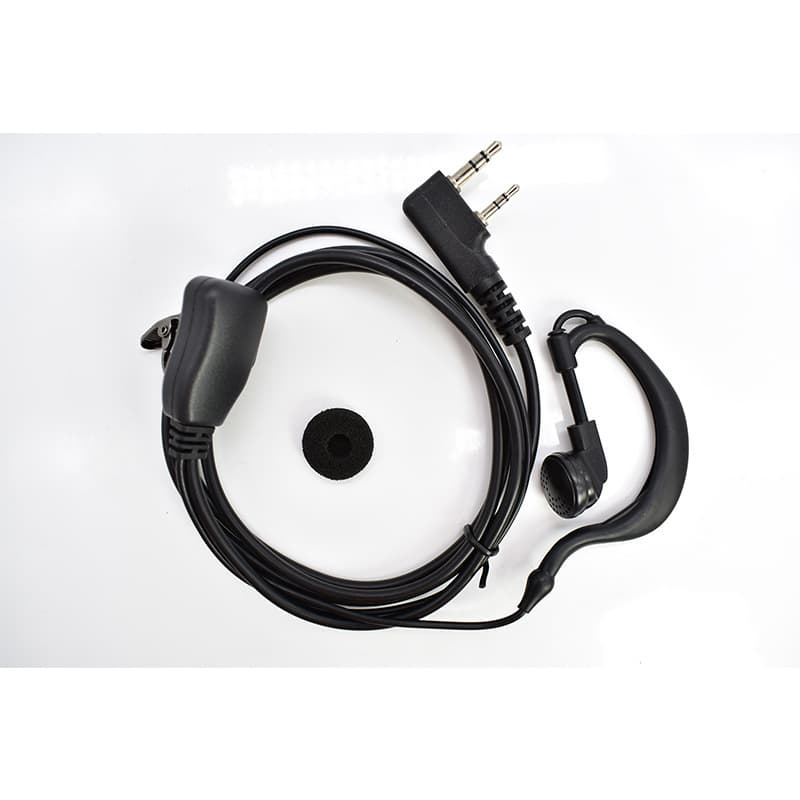 Universal K-Type (KMYT Connector) Earpiece Headset for Walkie Talkies, Durable Over-Ear Style