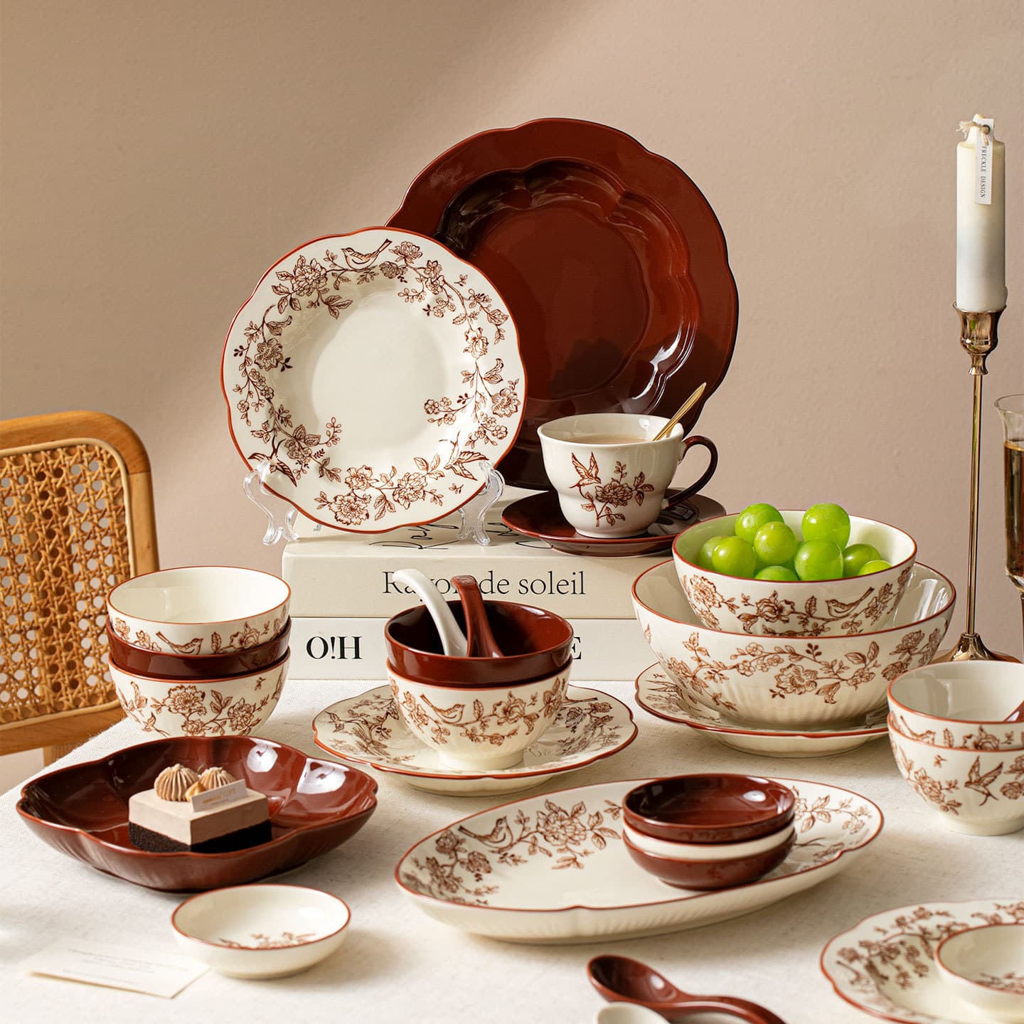 Wedding Gift for Bride, Newlywed Tableware, Engagement Gift for Bestie, Premium Practical Bowl and Plate Set