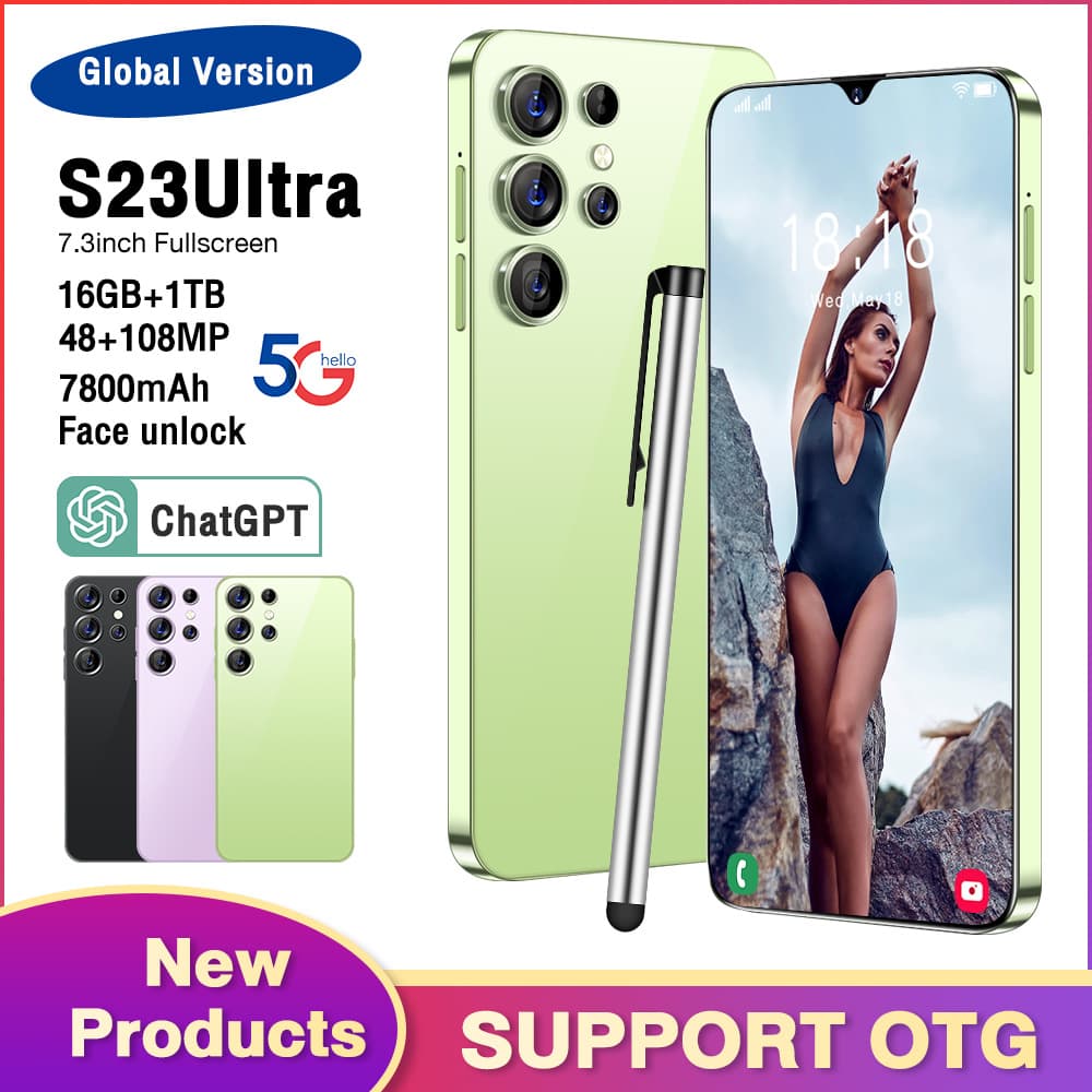 S23 Ultra Cross-border Hot-selling In Stock 6.5-inch HD 2+16GB Android 3G Smartphone Foreign Trade OTG Dropshipping