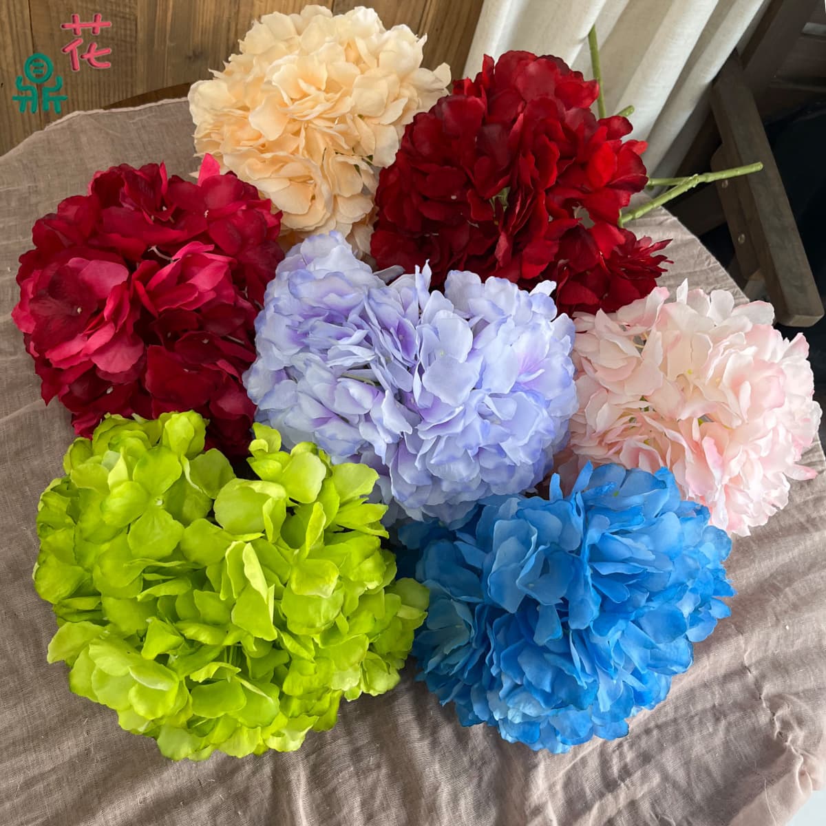 Large Hydrangea Floral Arrangement, Artificial Flowers for Hotel Restaurant Welcome Arch, Wedding Wall Decoration