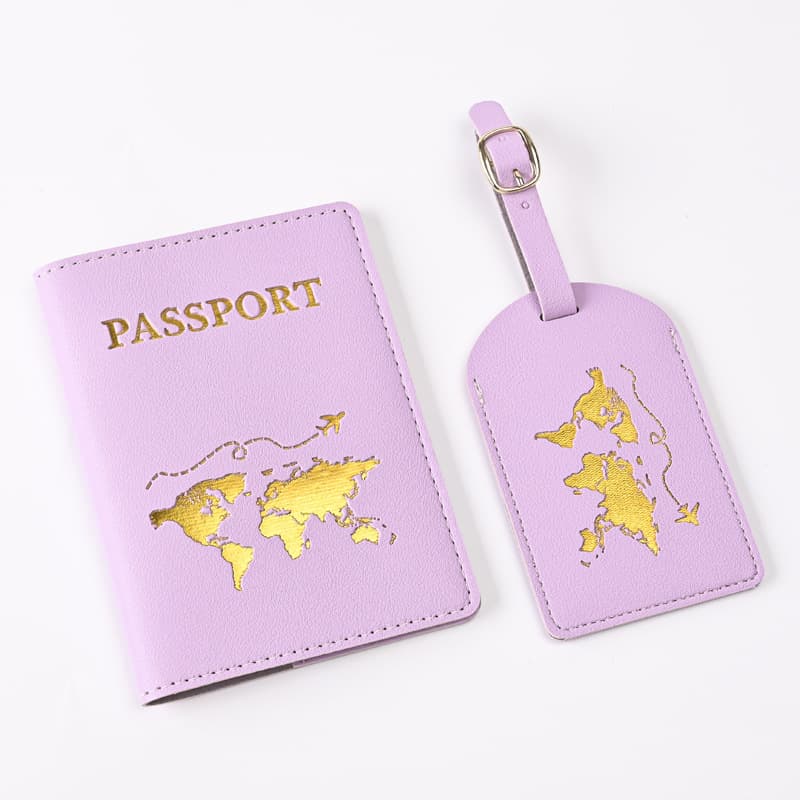 Cross-border pu passport holder business multifunctional travel ticket passport protective cover luggage tag document storage bag wholesale