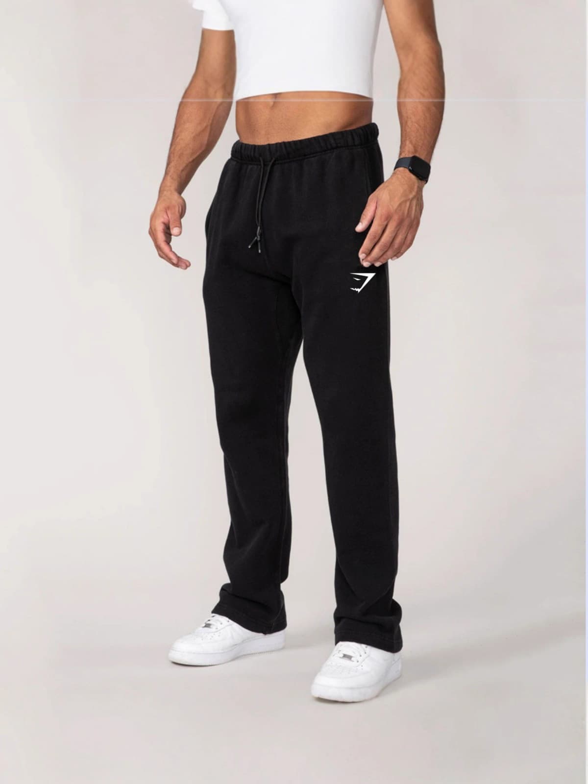 Gymshark Men's Sports Pants Autumn Winter New Jogger Gym Cotton Printed Leggings Casual Versatile Sweatpants
