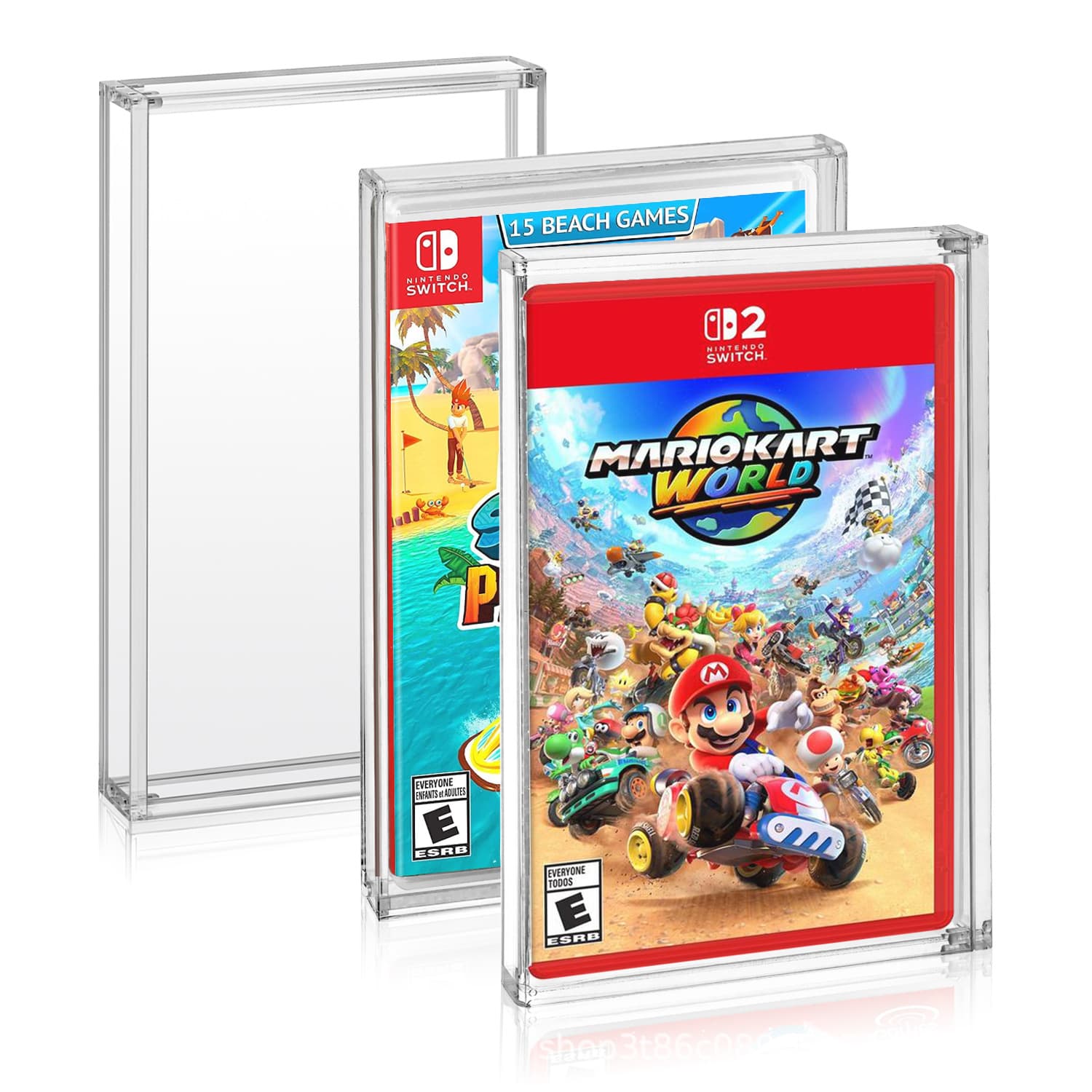 Acrylic Protective Case for Switch 2 Game Cards, Transparent Switch OLED Storage Box