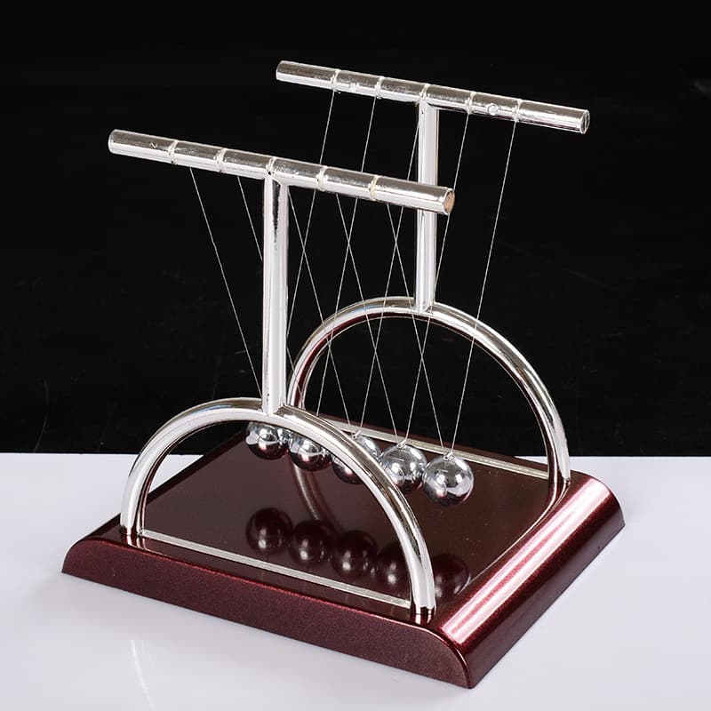 N0233-3 Styles Large, Medium, Small T-Shaped Newton's Cradle Physics Energy Conservation Model Novelty Gift