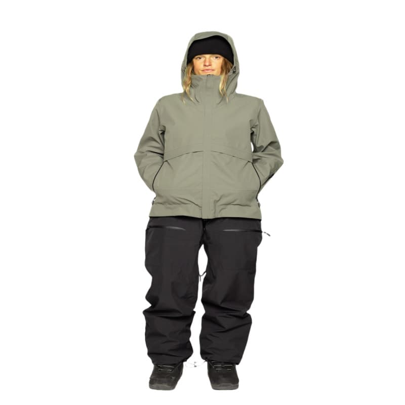Trendy Western Style Zip-Up Windbreaker Waterproof Cold-Resistant Warm Hooded Ski Suit Set