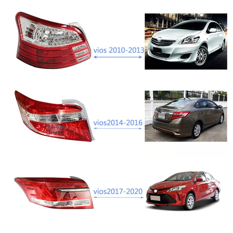 Suitable for Toyota Vios rear tail light 14-15-16 Vios tail light rear brake light rear turn signal assembly