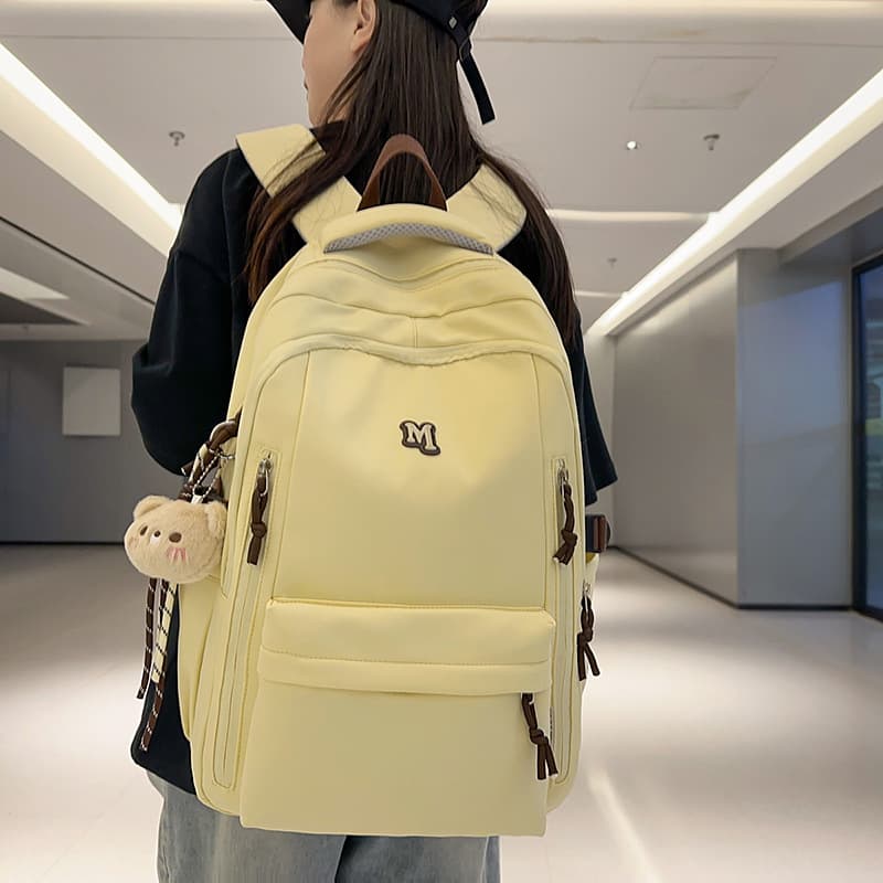 Women's Crossbody Backpack, Middle and High School Student Bookbag, Simple Outdoor Travel Backpack, Fashionable Large Capacity Laptop Backpack