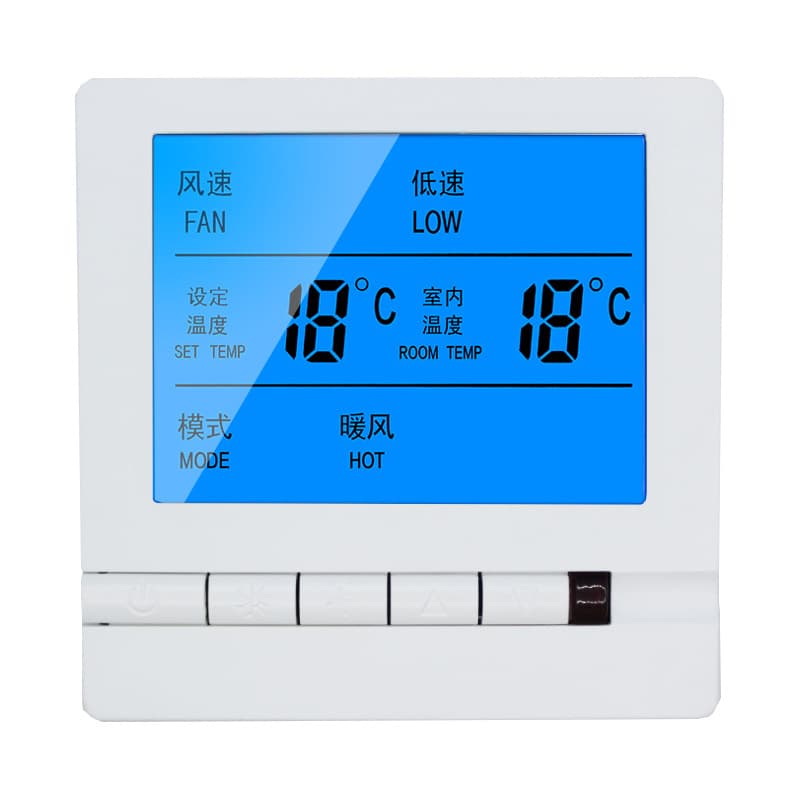 10-year-old manufacturer of central air conditioning fan coil unit thermostats, temperature control panel, LCD switch, smart switch