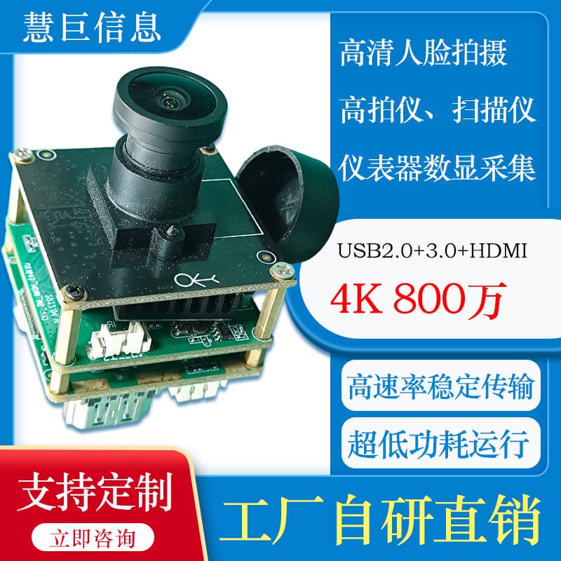 HDMI Camera Module 4K 60fps for Live Streaming, Smart Education, USB+HDMI