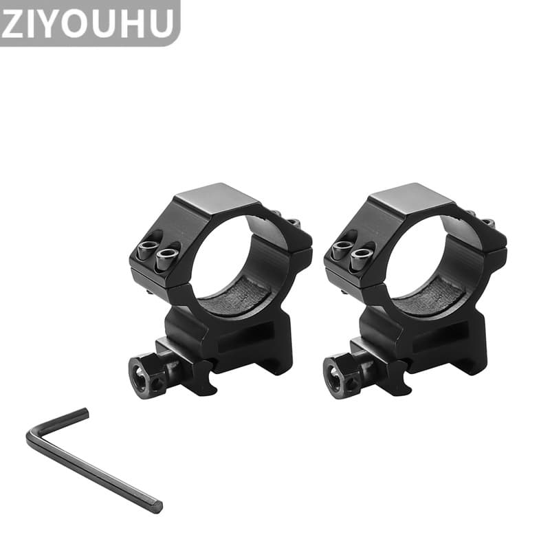 Full Metal High Quality Scope Mount 30MM Double Row High Low Profile Bracket 25.4mm Scope Clamp