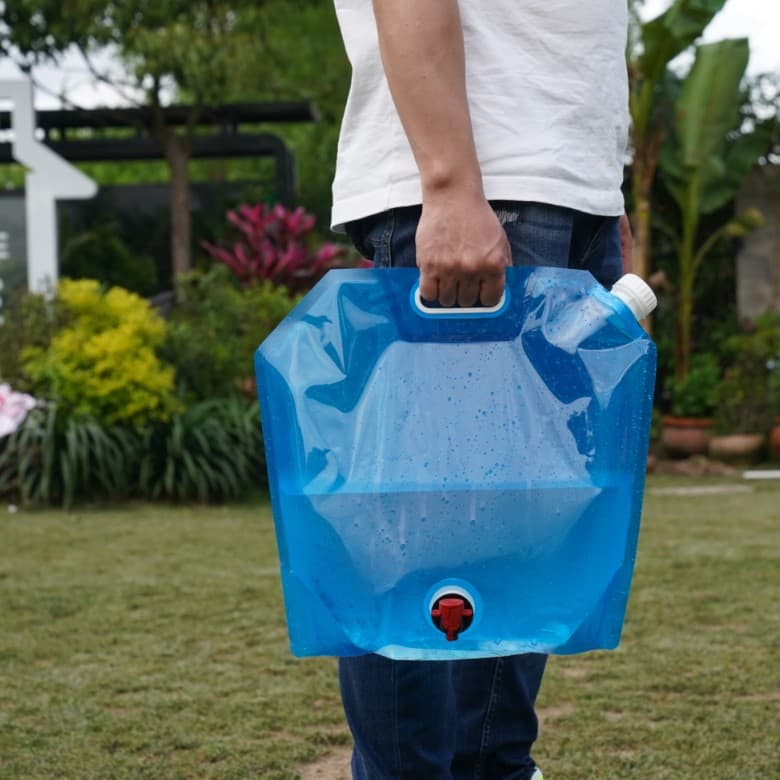 Outdoor Large Capacity Collapsible Water Bag Transparent 10L Foldable Water Bag Bulk Beer Bag Travel Hiking Camping Water Bag