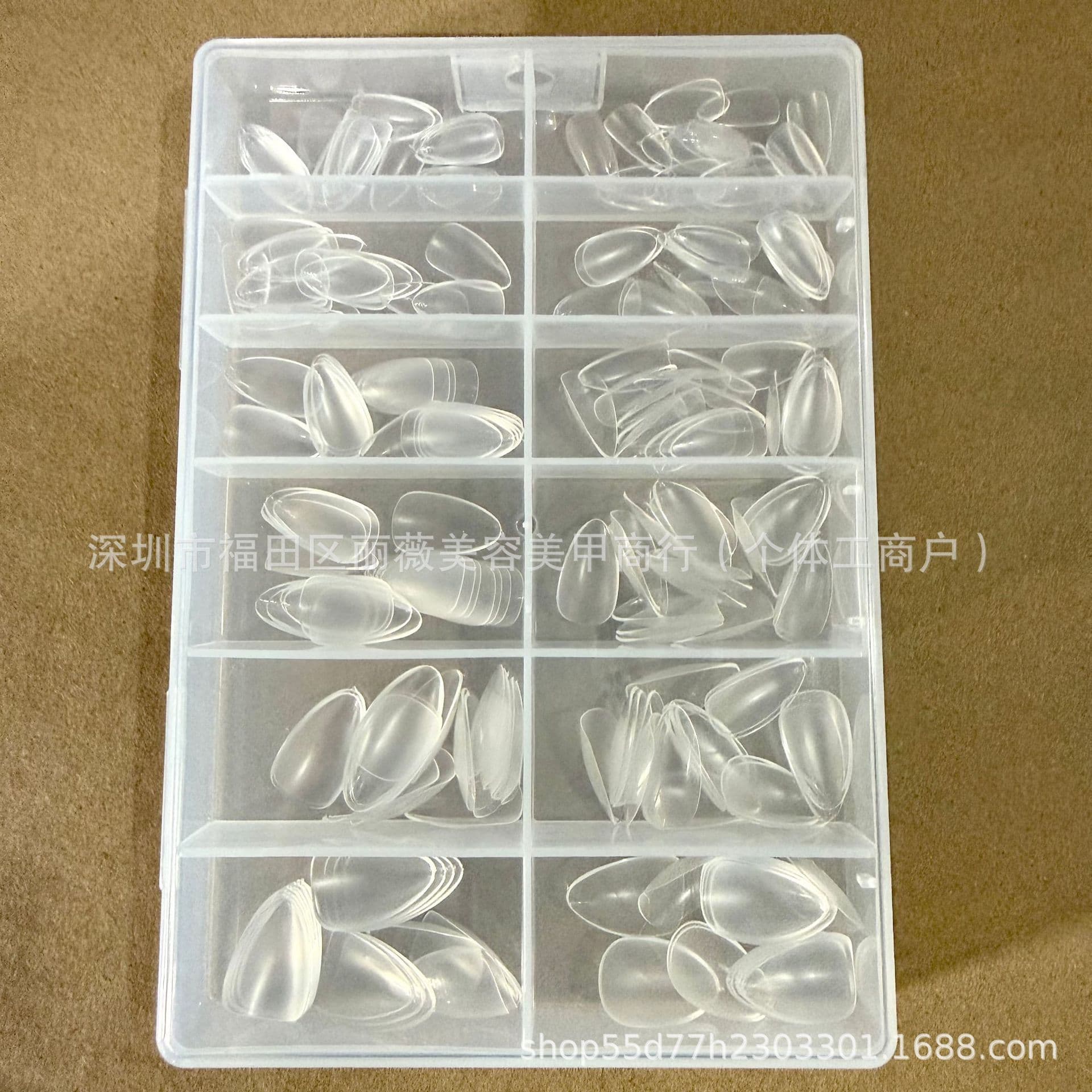 Cross-border Toe Nail Tips, White Short Nail Tips, Seamless French Pedicure Nail Tips 240