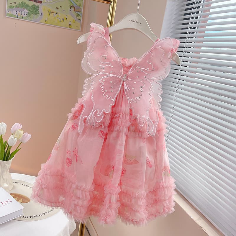 Children's skirts, children's summer dresses, girls' butterfly elf fairy skirts, girl's mesh princess skirts, girls' tutu skirts