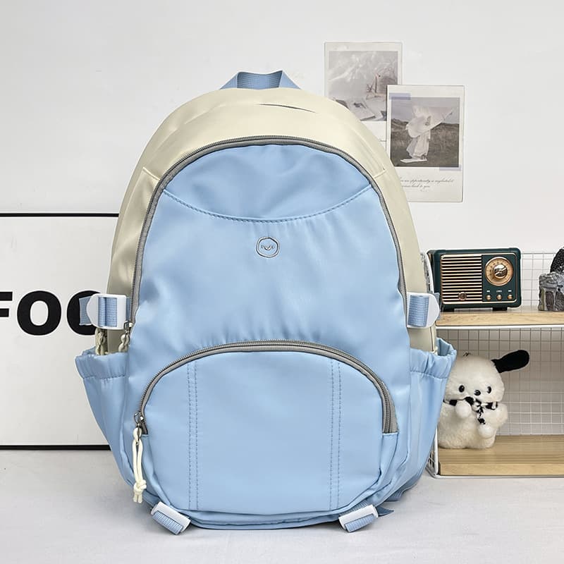 Large-capacity student college student backpack junior high school new simple high school student versatile school bag lightweight travel backpack